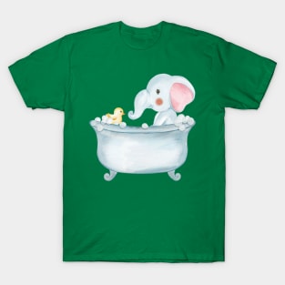 Baby Elephant Bath T-Shirt